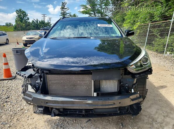 5XYZWDLAXJG570603 2018 HYUNDAI SANTA Black Widok z przodu