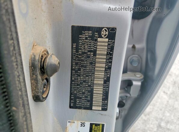 5YFB4MDE1PP011390 2023 TOYOTA COROLLA Silver ძრავის განყოფილების ხედი