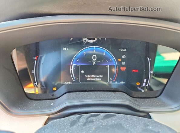 5YFB4MDE1TP448820 2026 TOYOTA COROLLA White Instrument cluster view