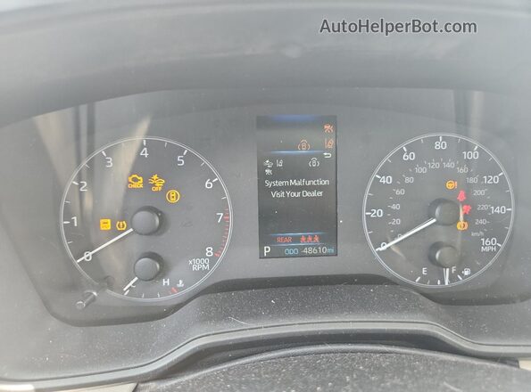 5YFB4MDE2SP277574 2025 TOYOTA COROLLA Blue ხელსაწყოთა პანელის ხედი