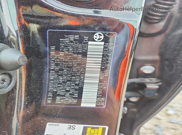 5YFB4MDE4SP287006 2025 TOYOTA COROLLA Black Vista de la etiqueta del VIN