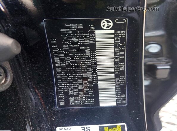 5YFB4MDE5TP389920 2026 TOYOTA COROLLA Black Вид підкапотного простору