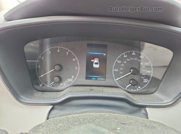 5YFB4MDE7SP305840 2025 TOYOTA COROLLA Red Vista del cuadro de instrumentos