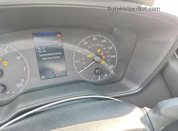 5YFB4MDE7SP309838 2025 TOYOTA COROLLA Silver Instrument cluster view