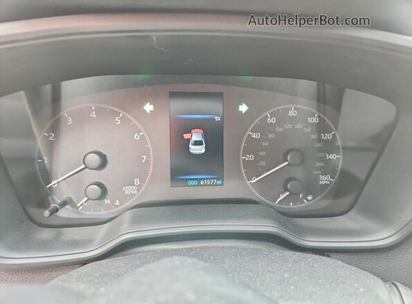 5YFB4MDE8SP244482 2025 TOYOTA COROLLA White Вид щитка приладів