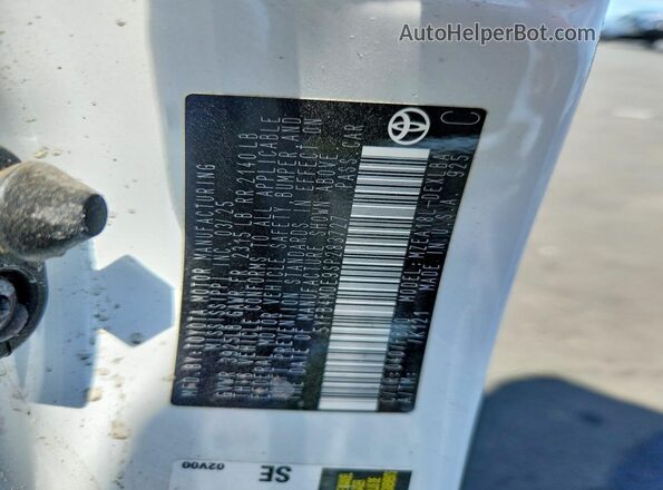5YFB4MDE9SP283727 2025 TOYOTA COROLLA White Vista del compartimento del motor