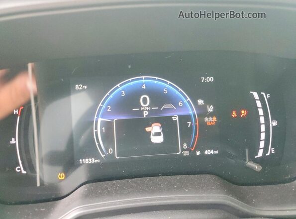 5YFB4MDE9TP376507 2026 TOYOTA COROLLA White Vista del cuadro de instrumentos
