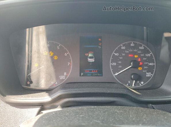 5YFB4MDEXSP336824 2025 TOYOTA COROLLA White Vista del cuadro de instrumentos