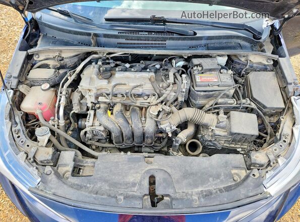 5YFBPMBE2MP153690 2021 TOYOTA COROLLA Blue Vista interior trasera