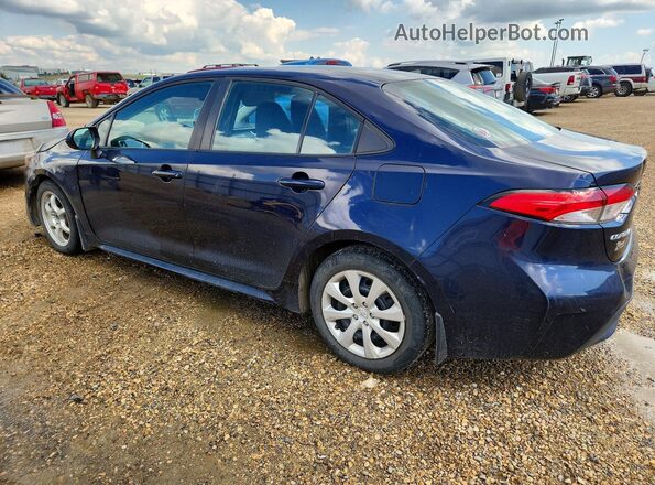 5YFBPMBE2MP153690 2021 TOYOTA COROLLA Blue Trasero izquierdo