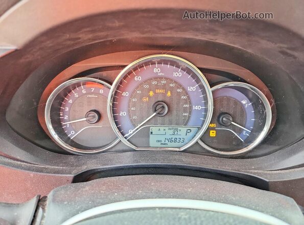 5YFBURHE0GP404207 2016 TOYOTA COROLLA White Вид щитка приладів