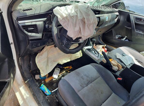 5YFBURHE0GP462043 2016 TOYOTA COROLLA White წინა პანელის ხედი
