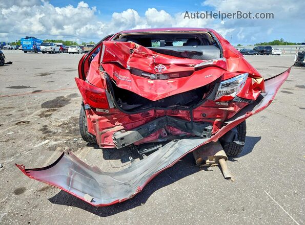 5YFBURHE1KP869376 2019 TOYOTA COROLLA Red უკანა ხედი