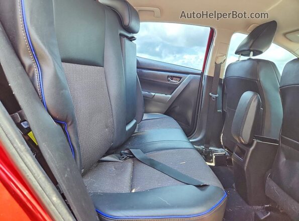 5YFBURHE1KP869376 2019 TOYOTA COROLLA Red უკანა სავარძლების ხედი