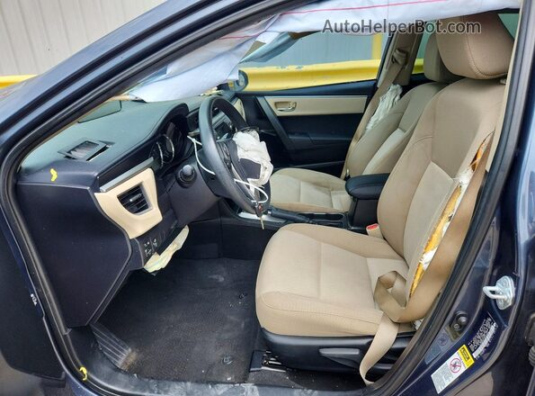 5YFBURHE2GP453053 2016 TOYOTA COROLLA Blue Vista interior delantera