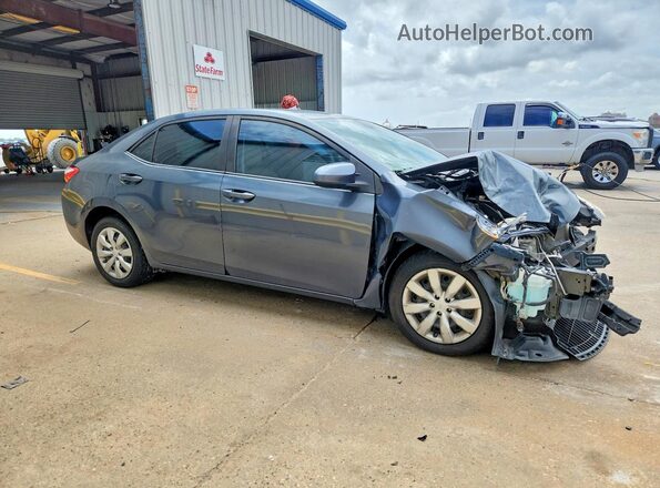 5YFBURHE2GP453053 2016 TOYOTA COROLLA Blue Delantero derecho