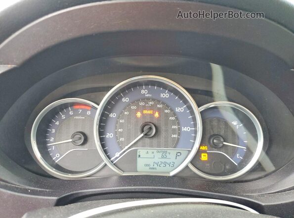 5YFBURHE2GP484531 2016 TOYOTA COROLLA Black Vista del cuadro de instrumentos