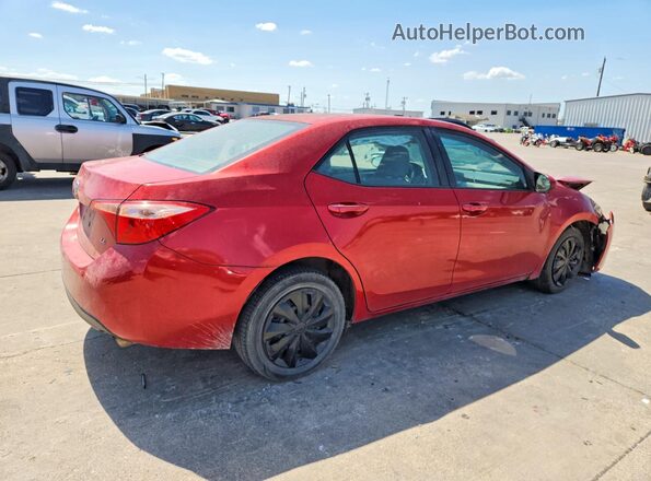 5YFBURHE2JP754347 2018 TOYOTA COROLLA Красный Задняя правая четверть