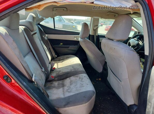 5YFBURHE2JP754347 2018 TOYOTA COROLLA Красный Вид задних сидений