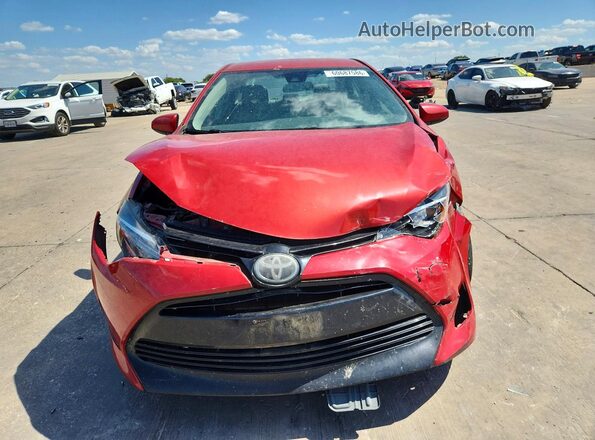 5YFBURHE2JP754347 2018 TOYOTA COROLLA Красный Вид спереди