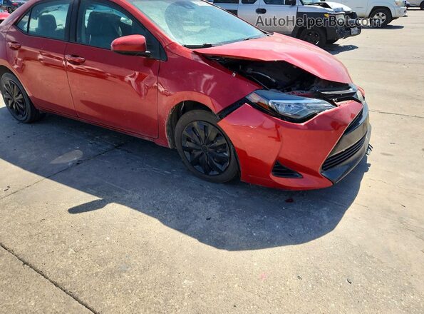 5YFBURHE2JP754347 2018 TOYOTA COROLLA Красный Передняя правая четверть