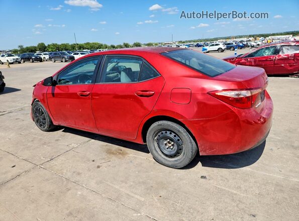 5YFBURHE2JP754347 2018 TOYOTA COROLLA Красный Задняя левая четверть