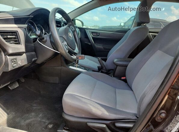 5YFBURHE3GP401009 2016 TOYOTA COROLLA Charcoal Вид салону спереду