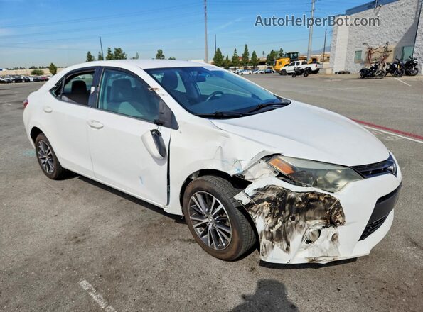 5YFBURHE5GP366201 2016 TOYOTA COROLLA White Przód prawy