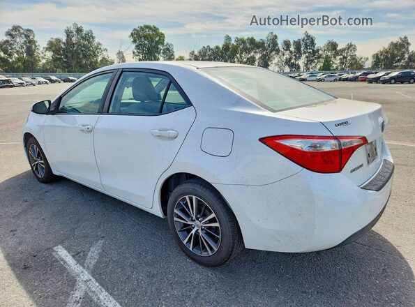 5YFBURHE5GP366201 2016 TOYOTA COROLLA White Tył lewy