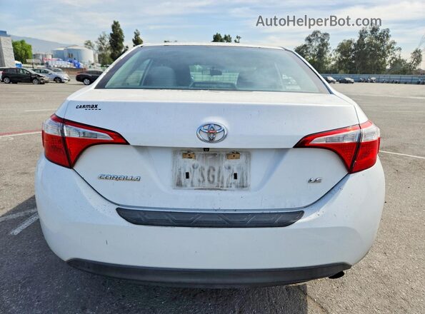 5YFBURHE5GP366201 2016 TOYOTA COROLLA White Widok z tyłu