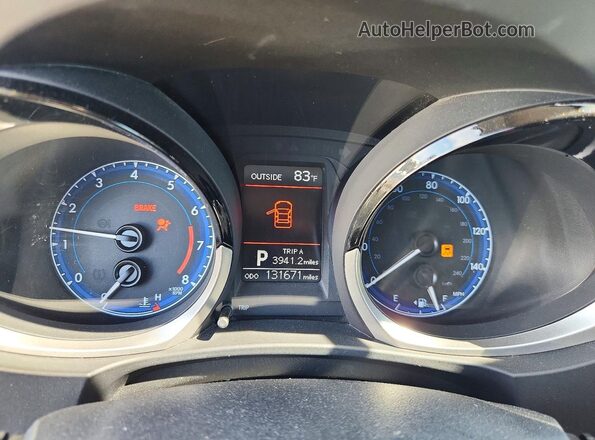 5YFBURHE7GP472911 2016 TOYOTA COROLLA Черный Вид щитка приборов