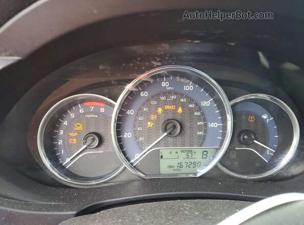 5YFBURHE7GP508015 2016 TOYOTA COROLLA Black Вид щитка приладів