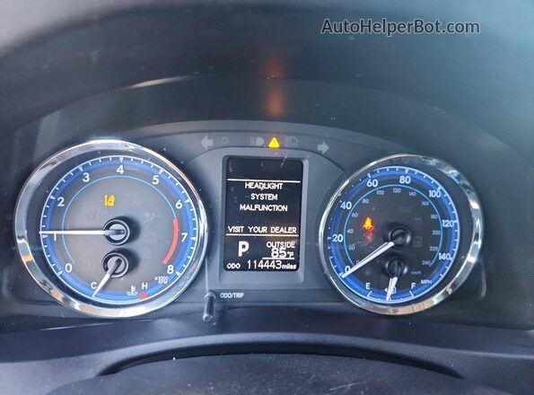 5YFBURHE7KP935154 2019 TOYOTA COROLLA Silver Вид щитка приладів