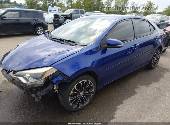5YFBURHE9GP413181 2016 TOYOTA COROLLA Blue წინა მარცხენა ხედი სამი მეოთხედიდან