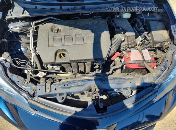 5YFBURHEXJP803438 2018 TOYOTA COROLLA Синий Вид задней части салона