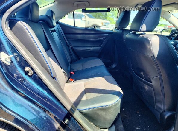 5YFBURHEXJP803438 2018 TOYOTA COROLLA Синий Вид задних сидений