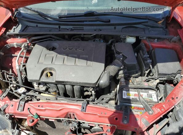 5YFBURHEXKP885799 2019 TOYOTA COROLLA Red უკანა სალონის ხედი