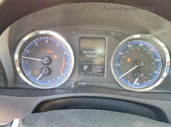 5YFBURHEXKP885799 2019 TOYOTA COROLLA Red ხელსაწყოთა პანელის ხედი