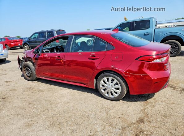 5YFEPMAE1NP289440 2022 TOYOTA COROLLA Red Trasero izquierdo