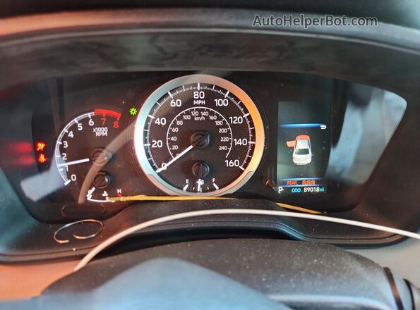 5YFEPMAE2MP150464 2021 TOYOTA COROLLA Blue Widok zestawu wskaźników