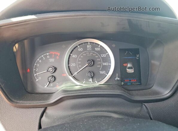 5YFEPMAE6MP151164 2021 TOYOTA COROLLA White Widok zestawu wskaźników