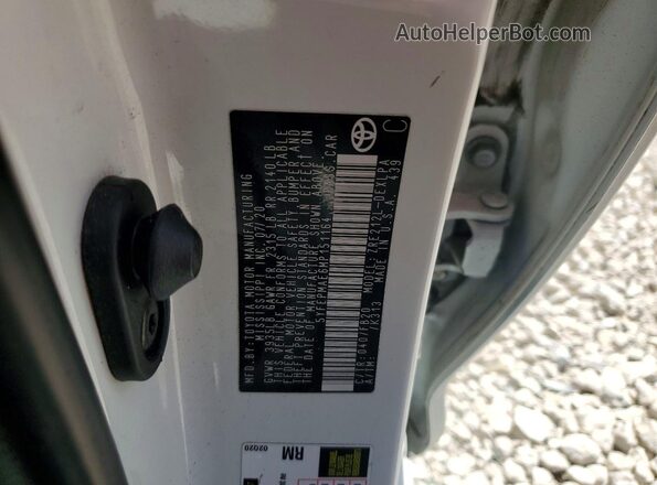 5YFEPMAE6MP151164 2021 TOYOTA COROLLA White Widok naklejki z numerem VIN