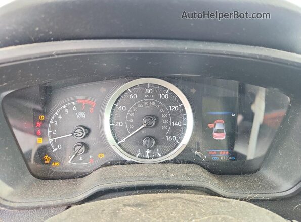 5YFEPMAE7MP147933 2021 TOYOTA COROLLA Silver Vista del cuadro de instrumentos