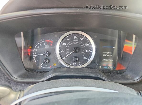 5YFEPMAE7NP293525 2022 TOYOTA COROLLA Black Instrument cluster view