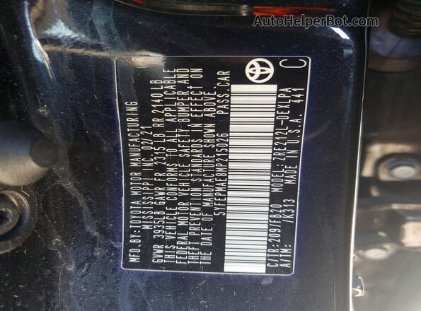 5YFEPMAE8MP215026 2021 TOYOTA COROLLA Черный Вид подкапотного пространства
