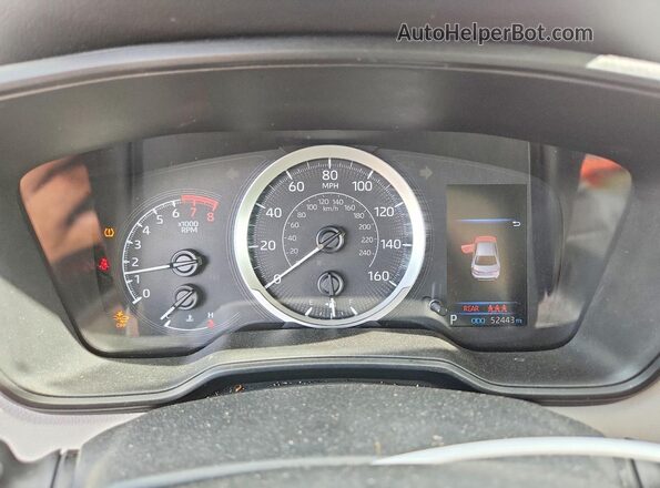 5YFEPMAE9NP298046 2022 TOYOTA COROLLA Blue Vista del cuadro de instrumentos