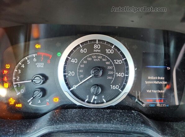 5YFEPRAE0LP128474 2020 TOYOTA COROLLA Silver ხელსაწყოთა პანელის ხედი