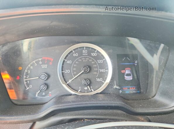5YFEPRAE1LP125874 2020 TOYOTA COROLLA Black Instrument cluster view