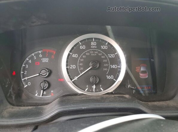 5YFEPRAE2LP097860 2020 TOYOTA COROLLA White Instrument cluster view