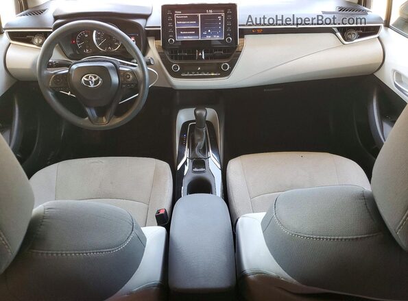 5YFEPRAE4LP040186 2020 TOYOTA COROLLA Blue Dashboard view